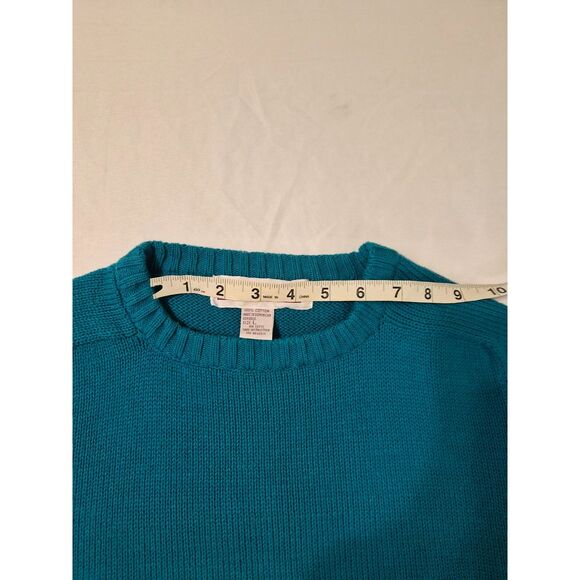 Vtg 90s John Ashford Cable Knit Striped Sweater Unisex L Colorblock Fisherman - Picture 7 of 15